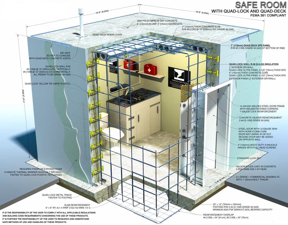 Garage Floor Storm Shelter Plans Floorplans Click   1599836879   Fema Certified Safe Room 